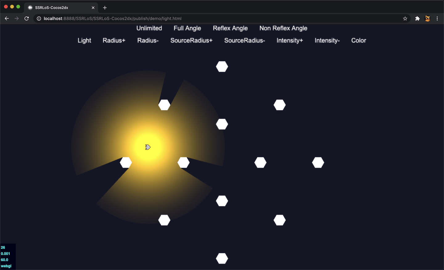 How to use 2d dynamic light effects in Axmol Engine
